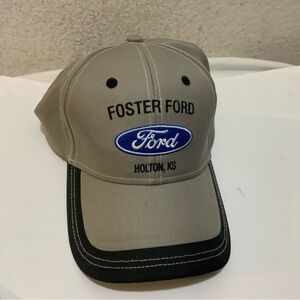 Ford Navy Blue Gray Baseball Cap Embroidered Logo Hat